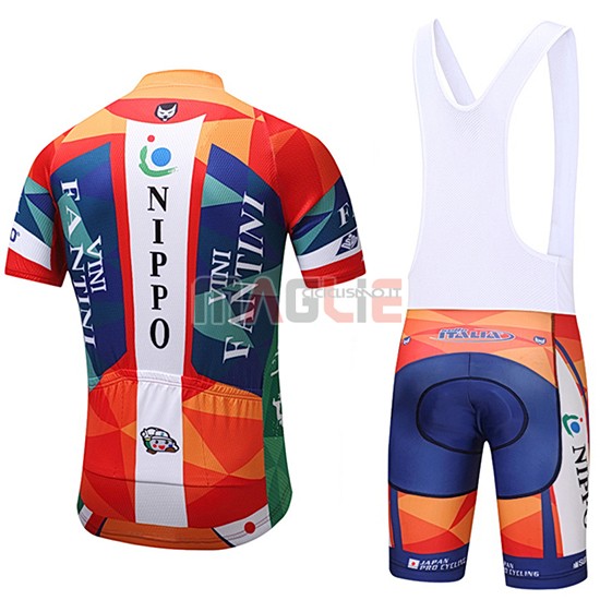 Maglia Vini Fantini Manica Corta 2018 Arancione e Blu